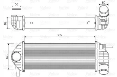 Інтеркулер Valeo 818584 Renault Kangoo 8200382109, 8200427469