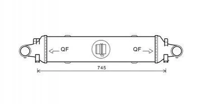 Інтеркулер AVA COOLING MSA4593 Mercedes E-Class, C-Class, GLK-Class, CLS-Class 2045000200, A2045000200