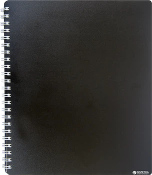Тетрадь Buromax Classic B5 в клетку 80 листов Черная (BM.2419-001)