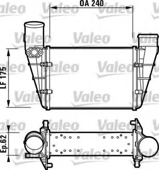 Радиатор (интеркуллер) охлаждения воздуха в системе наддува VALEO 817625 Valeo (817625)
