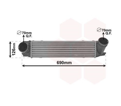 Інтеркулер BMW X1 E84 (09-) (Van Wezel) Van Wezel (06014712)