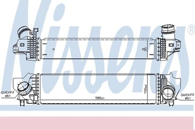 Радиатор наддува Nissens (96377)