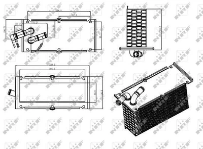 Радиатор интеркулера NRF 30292 NRF (30292)