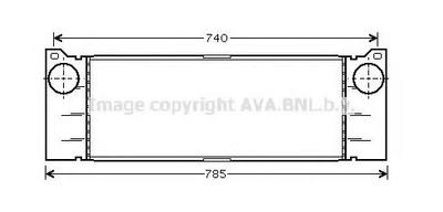 Інтеркулер MERCEDES VITO II W 639 (03-) (вир-во Ava) Ava (MSA4473)