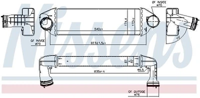Радіатор наддуву Nissens (96128)