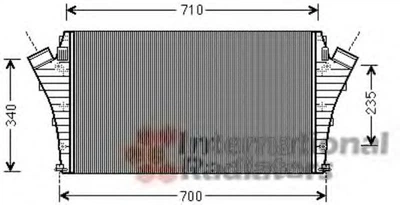 Інтеркулер OPEL VECTRA C 1.9 CDTI (вир-во Van Wezel) Van Wezel (37004491)