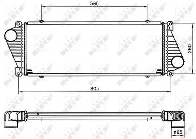 30830 NRF Інтеркулер DB Sprinter Tdi/Cdi 96-06 /VW LT 35 2.8TDI 03-