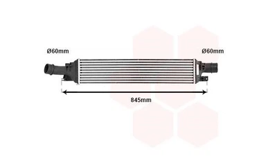 Інтеркулер AUDI Q3 2.0D 11- (вир-во Van Wezel) Van Wezel (03004358)