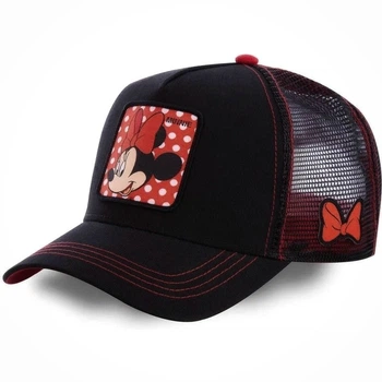 Кепка Тракер логотип Minnie Mouse (Минни Маус, Микки Маус, Дисней, Disney) с сеточкой, Унисекс WUKE One size