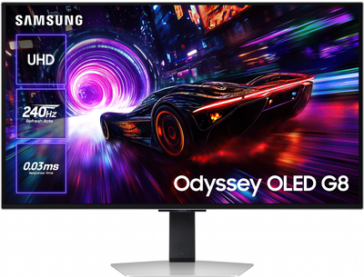 Монитор 32" Samsung Odyssey OLED G8 G81SF 4K 240Hz Gaming Monitor (LS32FG812SIXCI) (0XB9HNBY400020) - Уценка