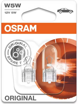 Набір автомобільних ламп Osram Original 2825 W5W 12 В 2 шт (4050300838632)