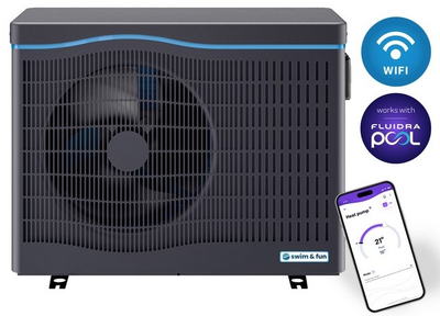 Pompa ciepła do basenów Swim and Fun Fuld Inverter Varmepumpe 7kW -7C WiFi 1440 (5704841014404)