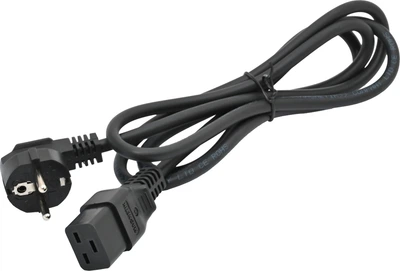 Сетевой шнур питания Magnetik С19-CEE 7/7 3х1.5 мм² 1.8 м Черный (4820290650497)