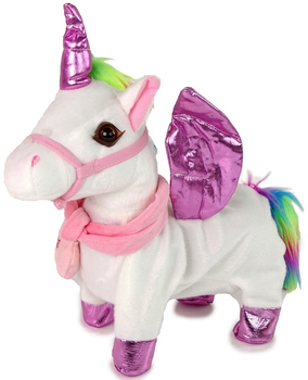 Єдиноріг LEAN Toys з рожевими крилами Білий 12686 (5905214977245)