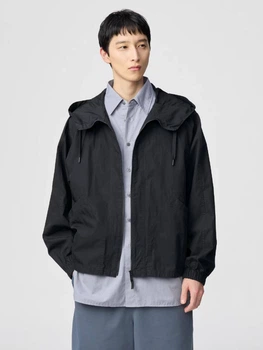 Ветровка мужская Uniqlo 473938775 2XL Черная ( 1159839897)