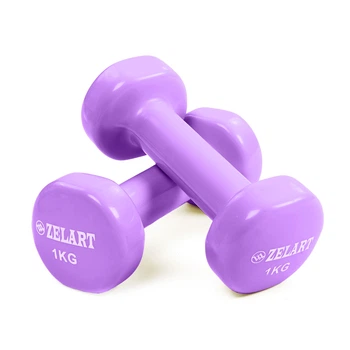 Гантелі для фітнесу Zelart Beauty TA-5225-1 1кг Світло-фіолетовий