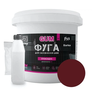 Епоксидна фуга Barko GUM 1 кг Червоний (Barkogumcherry)