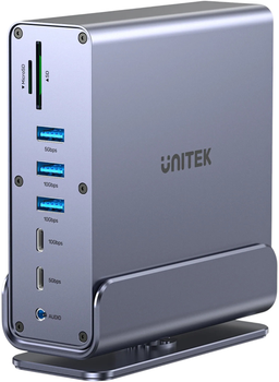 Док-станція Unitek DisplayLink Triple 4K Space Grey (D1135AGY01)
