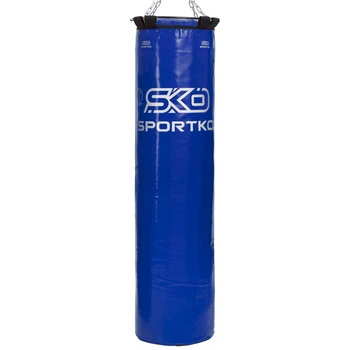 Мешок боксерский Цилиндр с кольцом и цепью h-140см ЭЛИТ SPORTKO MP-00 d-35см 50кг Синий
