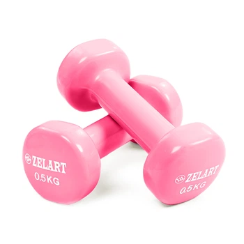Гантели для фитнеса Zelart Beauty TA-5225-0,5 0,5кг Розовый