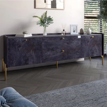 Тумба Lion Wood 180x40x50 см Бетон темный (LION-043110)