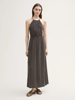 Платье Tom Tailor 1046703.37995 XS Черное, бежевое