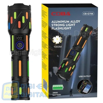 Ліхтар CB-G706-TG power bank ЗУ Type-C zoom NIGHT VISION FLUORESCENCE