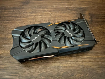 Видеокарта GTX 1050Ti 4GB Gigabyte GDDR5 (GV-N105TWF2OC-4GD) Б/У