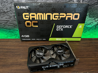 Palit　GTX1650　VRAM 4GB Видеокарта Palit PCI-Ex GeForce GTX 1650 StormX 4GB GDDR5