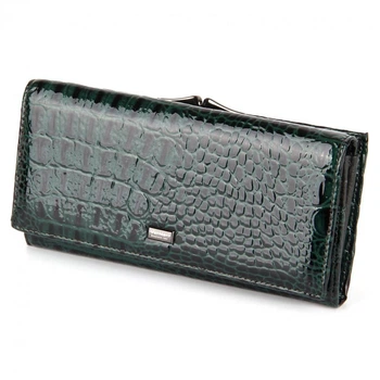 Кошелек женский на магните натуральная кожа 18,5 х 9,5 х 3 см Vermari 72031-1302 темно-зеленый