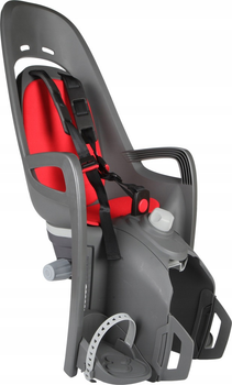 Дитяче велокрісло Hamax Zenith Relax Plus Grey-Red (7029775530621)