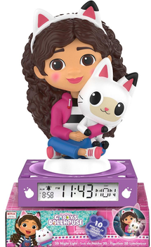Lampka nocna Kids Euroswan Gabby's Dollhous z budzikiem 3D (8435507886680)
