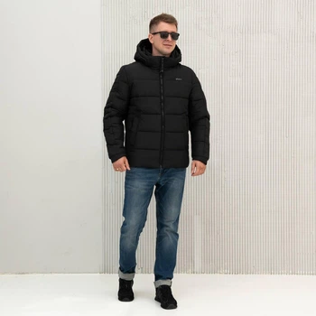 Мужская зимняя куртка большого размера UF-Fashion 125-сфк 56 черный
