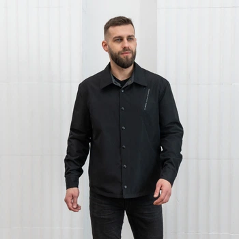 Мужская куртка-рубашка двухсторонняя UF-fashion Рубашка - (двл) 60 синий