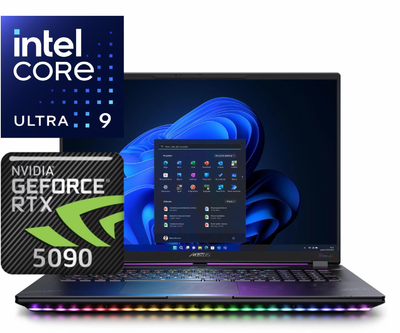 Ноутбук (2025) ігровий Gigabyte AORUS MASTER 18 Ultra 9 275HX/ 64GB / 1TB+2TB/ Win11x Licensed/ RTX5090 / 18" 240Hz