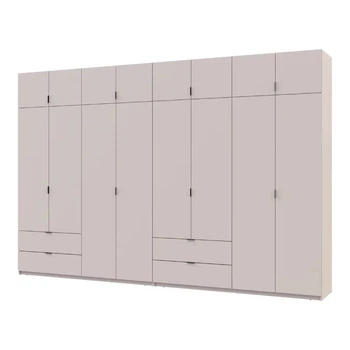 Шафа для одягу Doros Лукас Кашемір 4+4 ДСП 360х50х240 DRS-011722 (42005144)