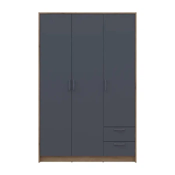 Шкаф для одежды Doros Ронди Дуб Артизан/Графит 3ДСП 121х52х195 DRS-011658 (80737814)