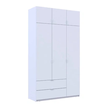Шафа для одягу Doros Лукас Білий 3ДСП 135х50х240 DRS-011652 (80737800)