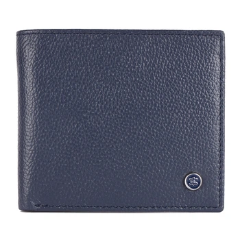 Мужской кожаный кошелек Brampton London Plutus Navy (Синий)
