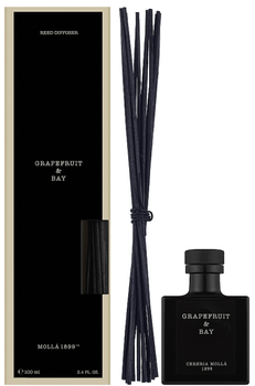 Dyfuzor zapachowy Cereria Molla Premium Reed Grapefruit and Bay + patyczki 100 ml (8424405013267)