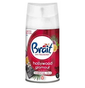Змінний балон для автоматичного ароматизатора повітря Brait Hollywood Glamour, 250 мл