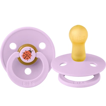 Класична латексна пустушка BIBS Colour STUDIO Ladybug Violet Sky 6-18 міс. розмір 2