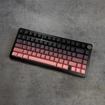 Ігрова механічна клавіатура Attack Shark X85 Pink Gradient з RGB підсвіткою Hot Swap