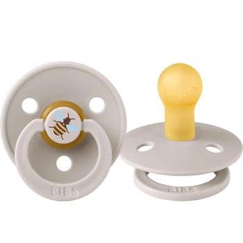 Класична латексна пустушка BIBS Colour STUDIO Bumblebee Mushroom 0-6 міс. розмір 1