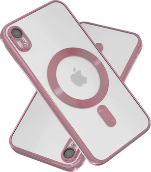 Чехол Wave Premium Metal Shining case with MagSafe (TPU) для Apple iPhone Xr 6.1" Rose Gold
