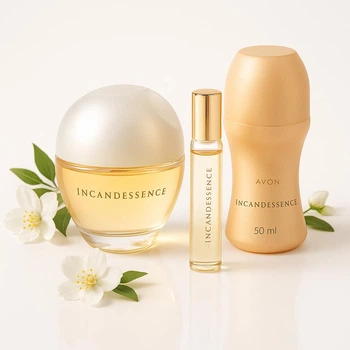 Подарочный набор для женщин Avon Incandessence 3 в 1: парфюмерная вода 50 мл + 10 мл, дезодорант