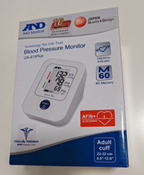 Тонометр AND UA-611 Plus Afib автоматический на плечо гарантия 10 лет