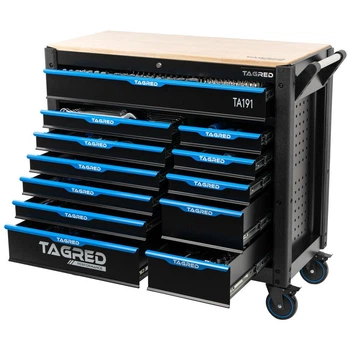 Шкаф с инструментами Tagred TA191 PERFORMANCE Jumbo XXL 12 ящиков и набор инструментов из 501 эл. 1120 x 480 x 995 мм для автосервисов