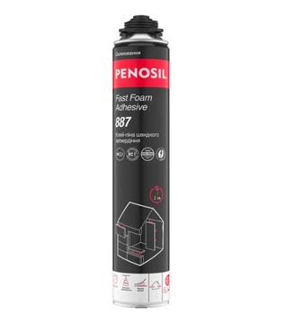Монтажна клей-піна Penosil Fast Foam Adhesive 887 (750 мл) швидкого затвердіння (26377)