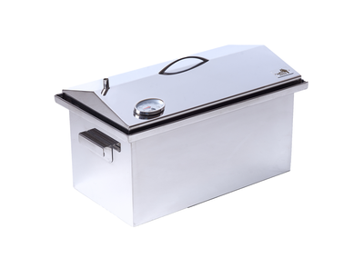 Коптильня SmokeHouse L DeLuxe 520х300х320 мм до 6 кг для горячего копчения с термометром и аксесуарами нержавеющая сталь
